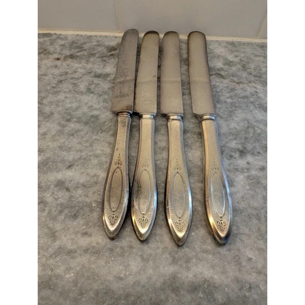 Lot Of‎ Four Vintage Community Plate Flatware Stainless Steel Knives